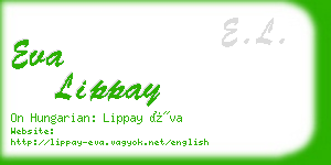 eva lippay business card